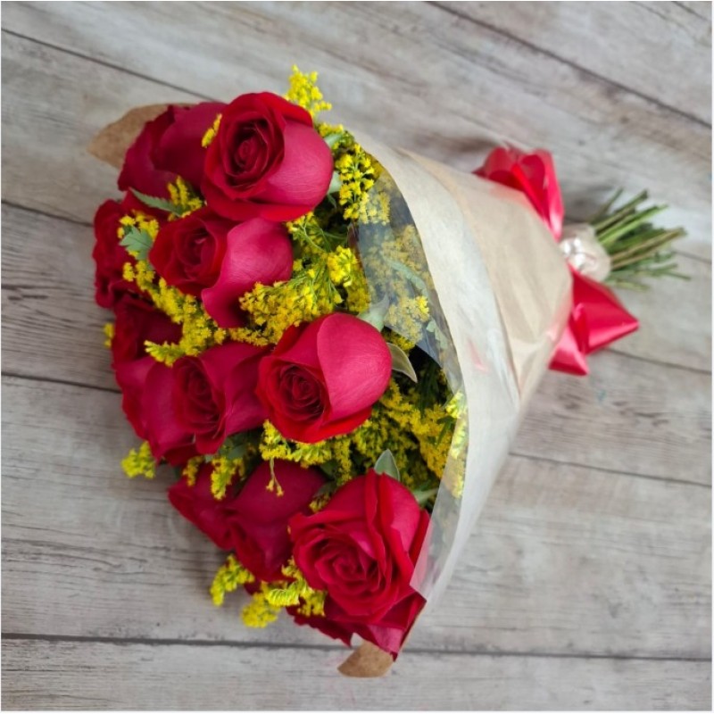 Buquê Amor Proibido (20 Rosas Vermelhas)